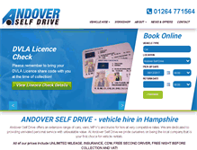 Tablet Screenshot of andoverselfdrive.co.uk